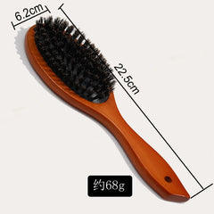 Lotus Boar Bristle Beard Comb: Scalp Massage & Anti-Static Benefits