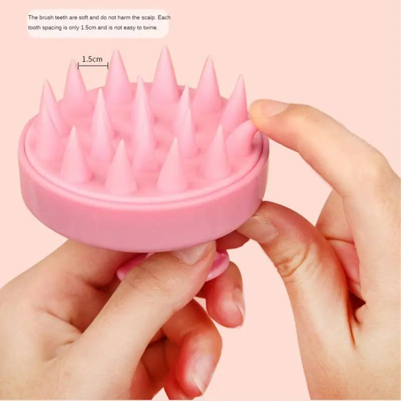 Silicone Scalp Massage Brush: Relaxing Foaming Shampoo Experience