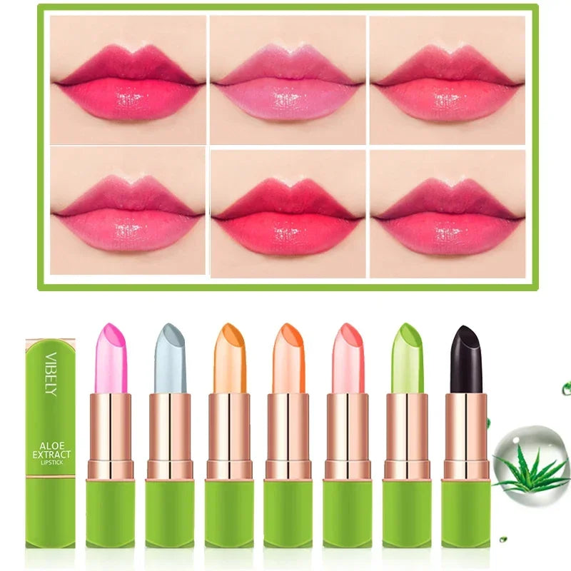 Aloe Vera Color-Changing Lipstick: Hydrating Color Magic for Your Lips