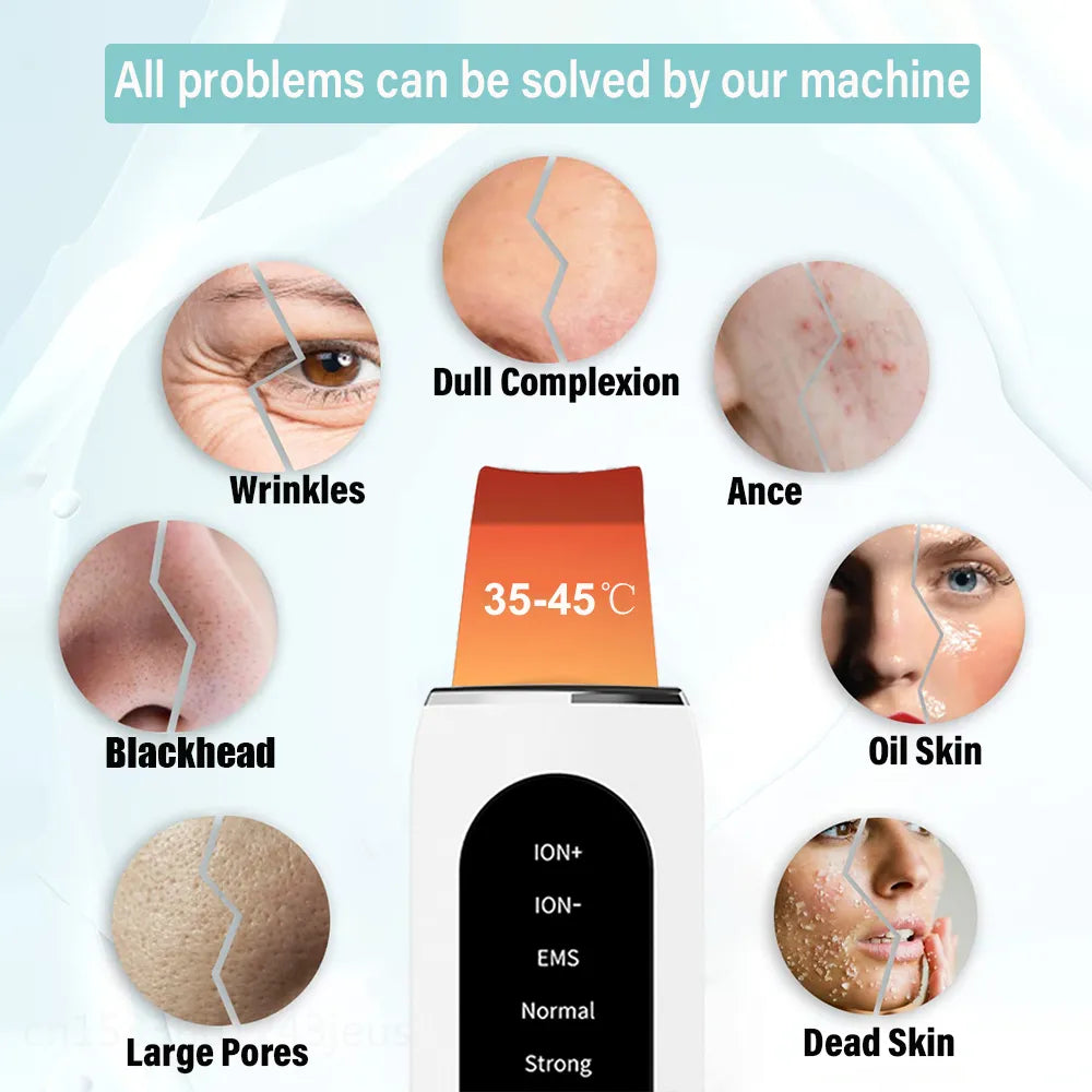 Deep Cleanse Skin Scrubber & Blackhead Remover: Advanced Ion Tech