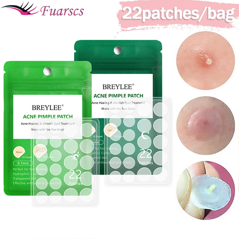 0.1mm Acne Pimple Patch Stickers Waterproof Acne Treatment Pimple Remover Tool Blemish Spot Facial Mask Skin Care 22 patches/bag  beautylum.com   