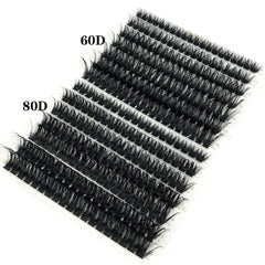 Soft Natural 3D Russia Volume Mink Cluster Lashes: Luxurious Style & Comfort