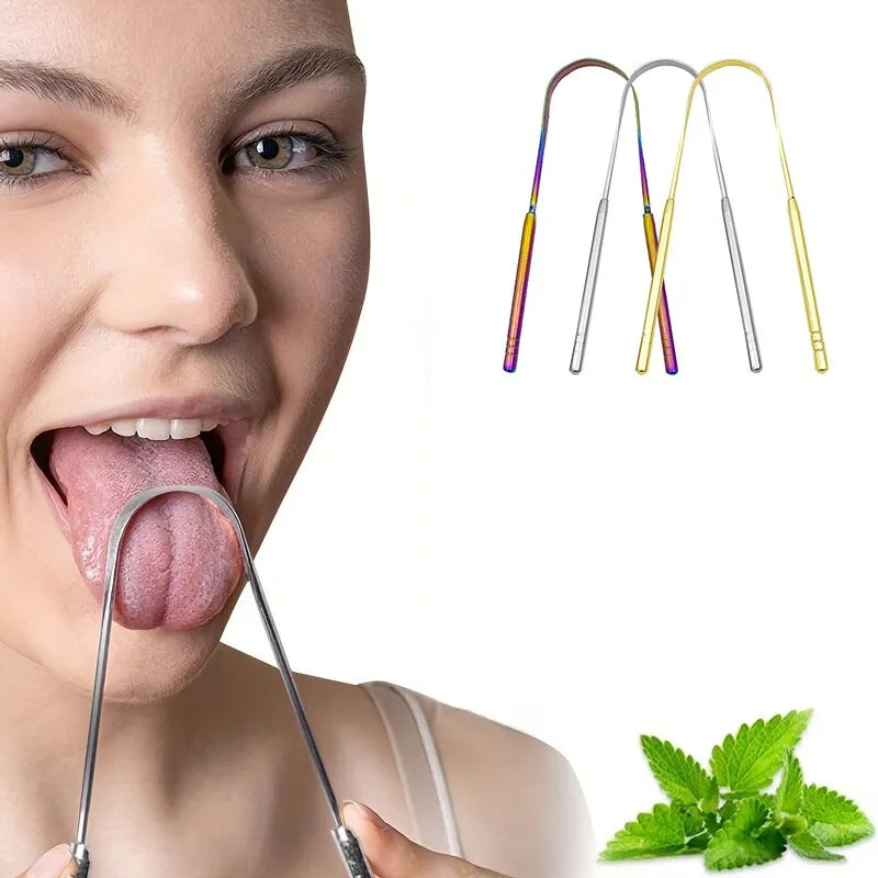 Fresh Breath Stainless Steel Tongue Scraper: Ultimate Oral Hygiene Aid