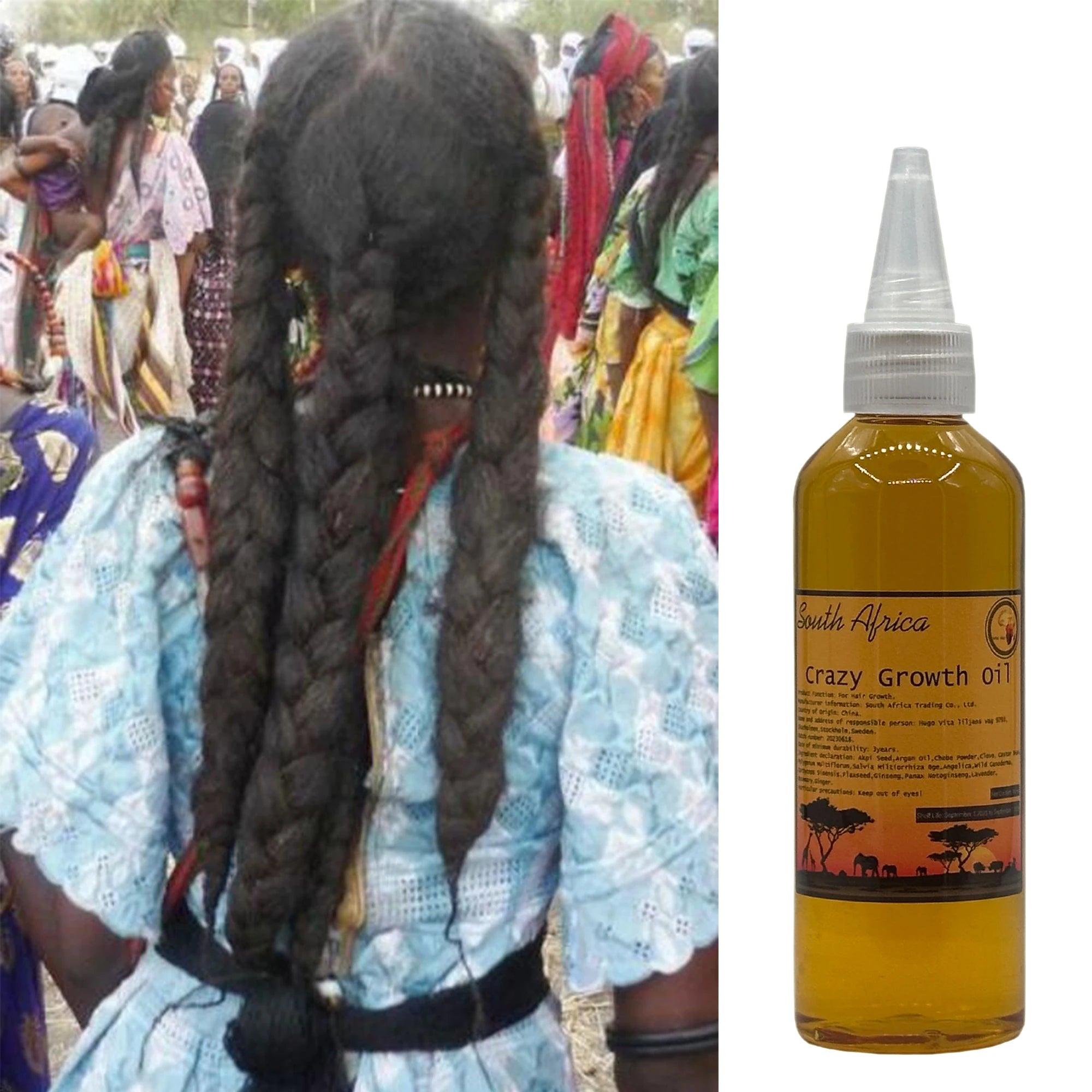 Rosemary Cloves Chebe Oil Hair Elixir: Strength & Growth Boost