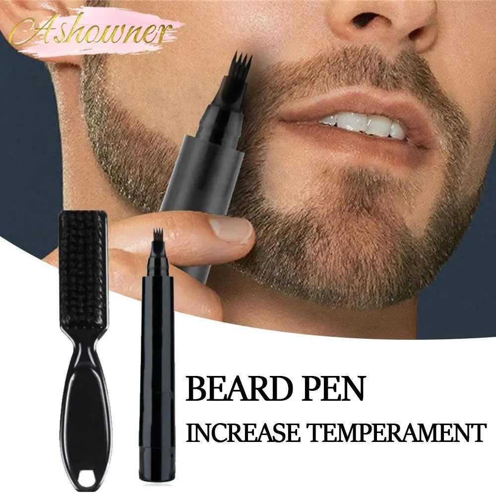 Beard Enhancer Pen & Brush Set: Effortless Beard Grooming Kit