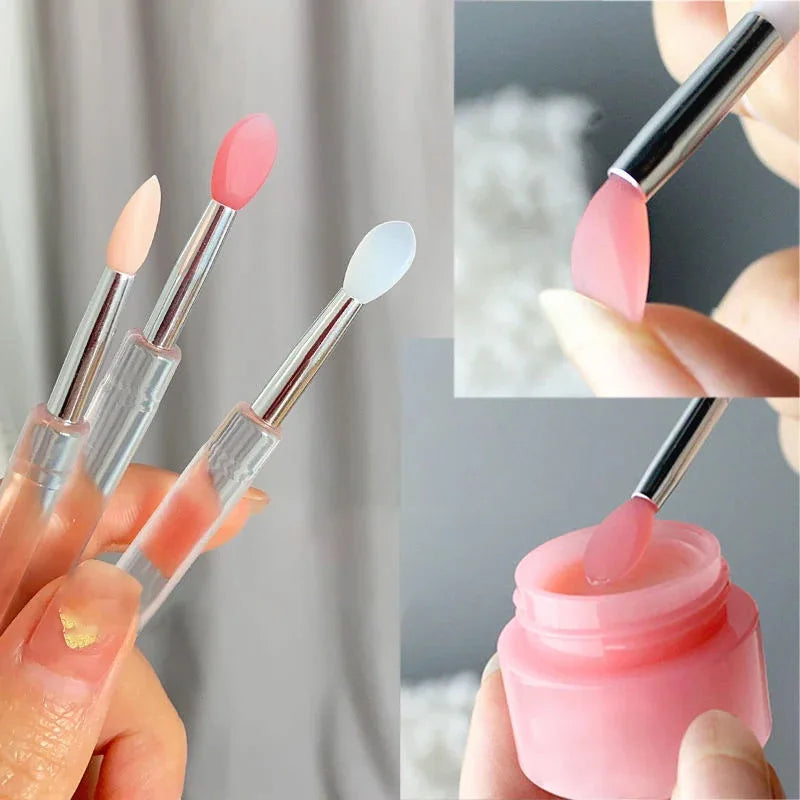 Silicone Lip & Nail Applicator Set: Professional Beauty Tools
