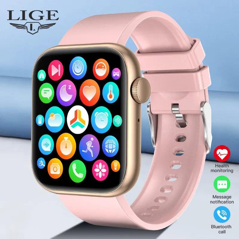 LIGE Women's Smartwatch: Health Monitoring, HD Call, Waterproof, Personalized Styles