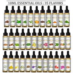 Pure Essential Oil Set: Organic Aromatherapy Scents for Holistic Well-being