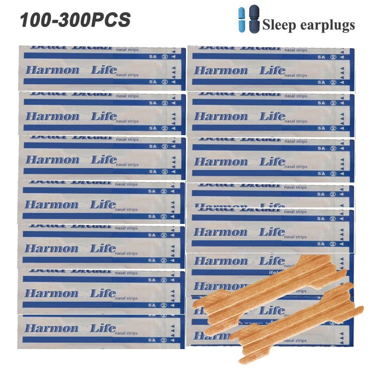 100-300PCS Breath Nasal Strips Right Aid Stop Snoring Nose Patch Good Sleeping Patch Product Easier Breath Random Pattern  beautylum.com   