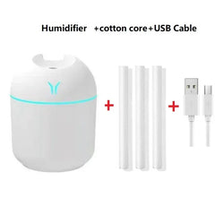Mini Aroma Humidifier with Romantic Light - USB Oil Diffuser