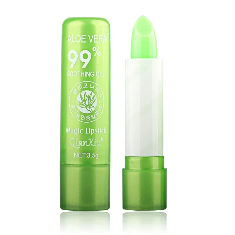 New Natural ALOE VERA Temperature Change Color Jelly Lipstick Long Lasting Moistourizing Lip Makeup Lip Balm Lip Gloss  beautylum.com Vibely-Q001  