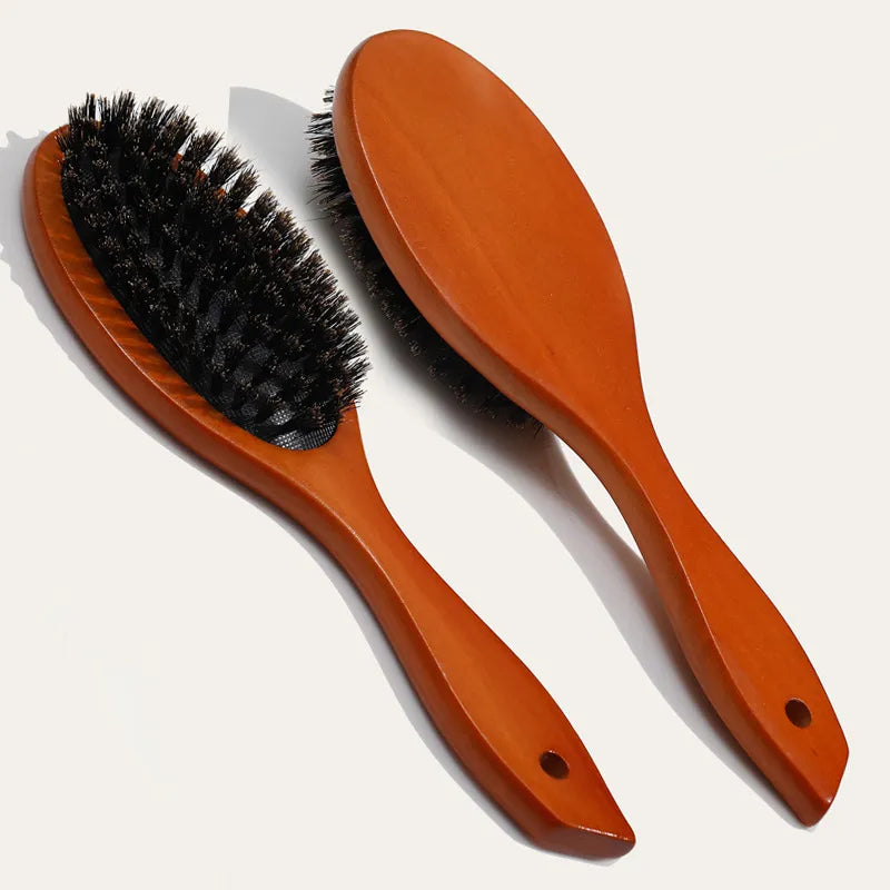 Lotus Boar Bristle Beard Comb: Scalp Massage & Anti-Static Benefits
