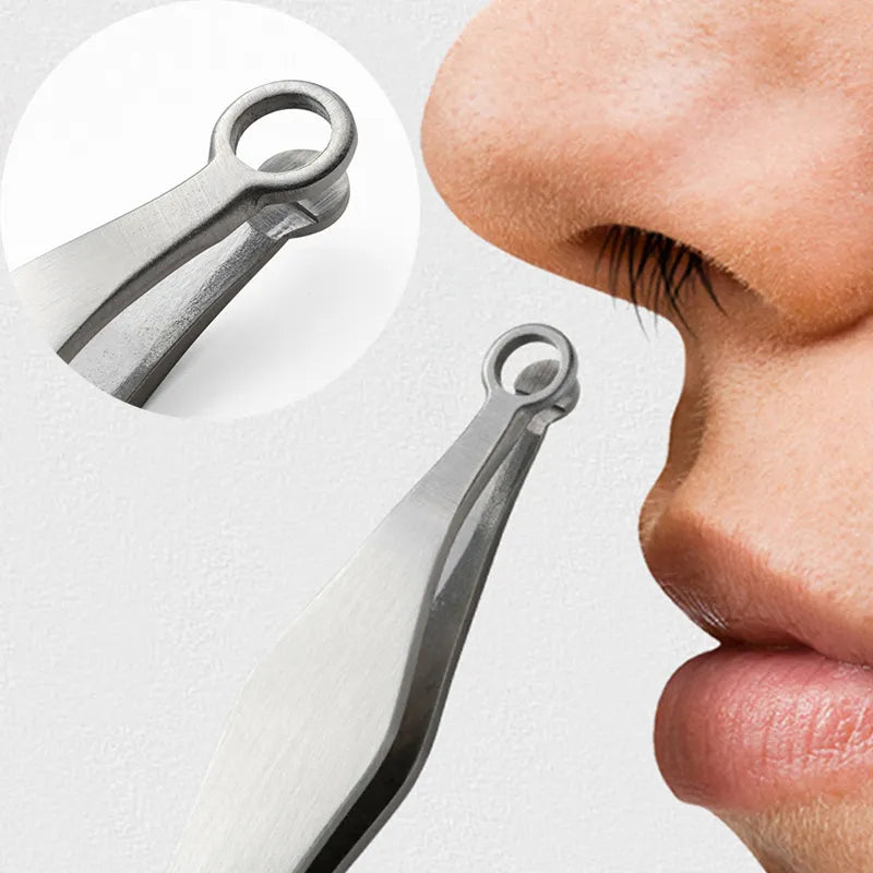 Stainless Steel Nose Hair Trimmer for Men: Effortless Grooming Set