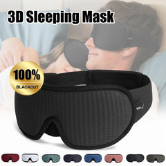 3D Contoured Light Blocking Sleep Mask: Fall asleep quickly, perfect for travel.