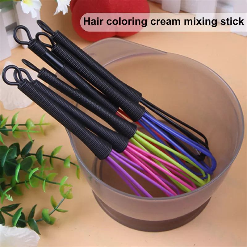 Professional Plastic Hairdressing Cream Whisk Hair Color Mixer Stirrer Hair Dyeing Brush Salon Styling Tools Barber Accessories  beautylum.com   