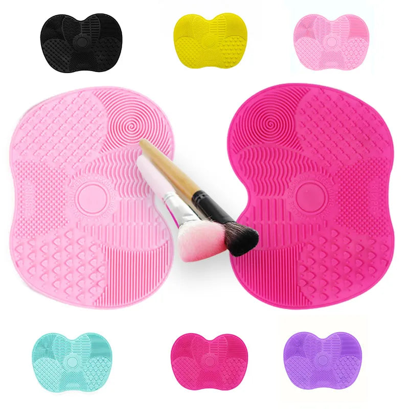 Newest Silicone Brush Cleaner Cosmetic Make Up Washing Brush Gel Cleaning Mat Foundation Makeup Brush Cleaner Pad Scrubbe Board  beautylum.com   