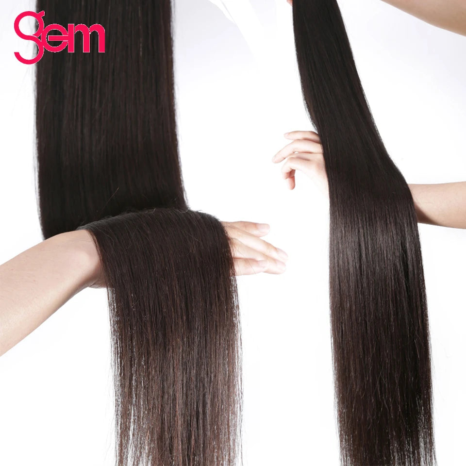 Luxurious Peruvian Human Hair Straight Bundles for Black Women - Premium Quality Extensions