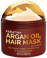 Hair Repair Miracle Mask: Argan Oil Infused Keratin Treatment for All Hair Types